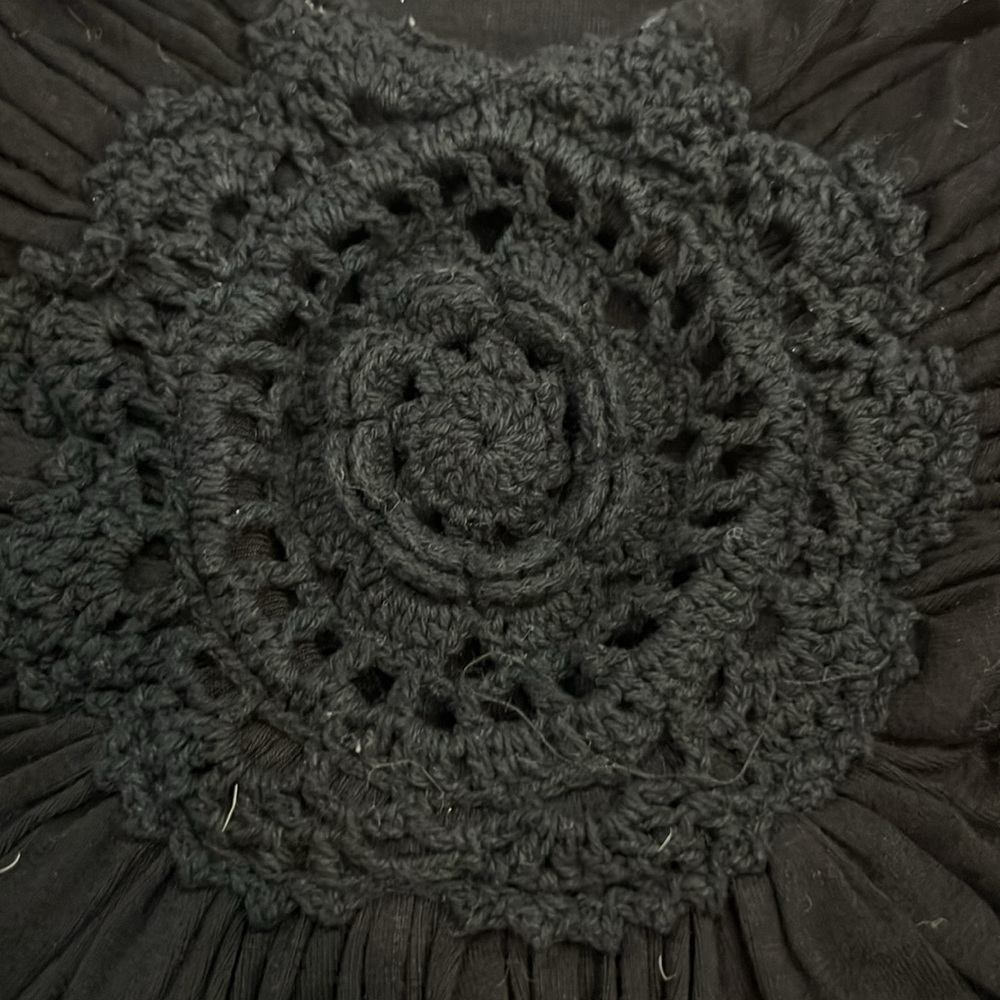 Sky Black Strapless toowith Crochet Detail - Picture 7 of 7